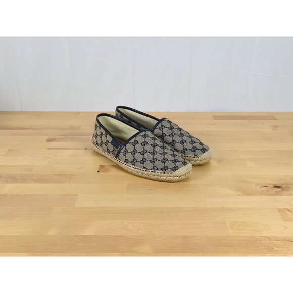 Gucci GG Supreme Blue Espadrilles Men's Size 9 | US 10 - Picture 5 of 12